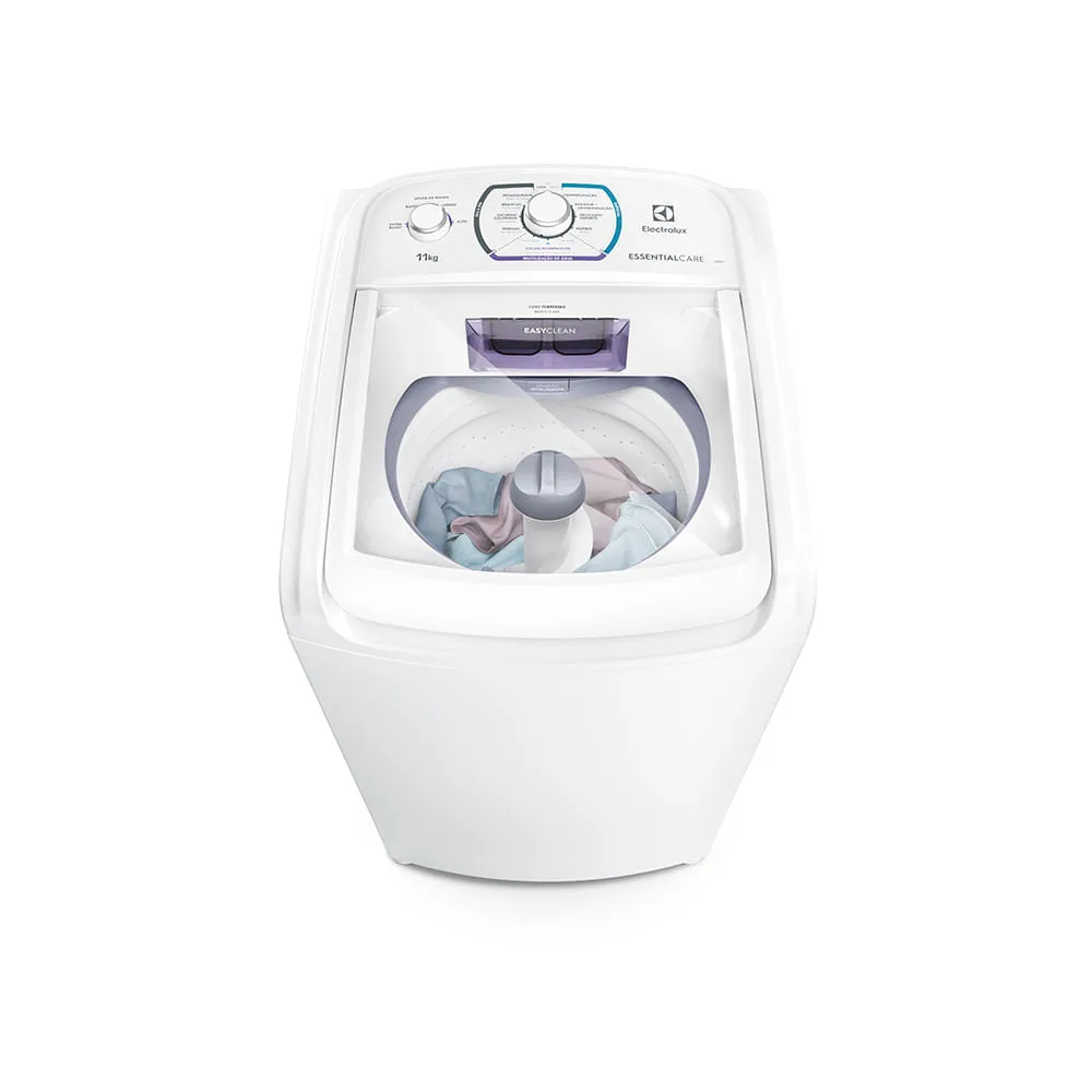 Mquina De Lavar (Les11) Electrolux 11kg Branca Essential Care Com Easy Clean E Filtro Fiapos - Shopclub